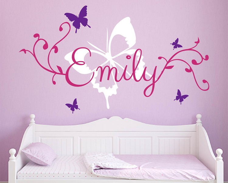 Butterfly Personalized Name Wall Sticker
